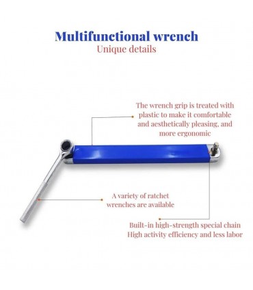 Stainless Steel Multifunctional Offset Extension Wrench