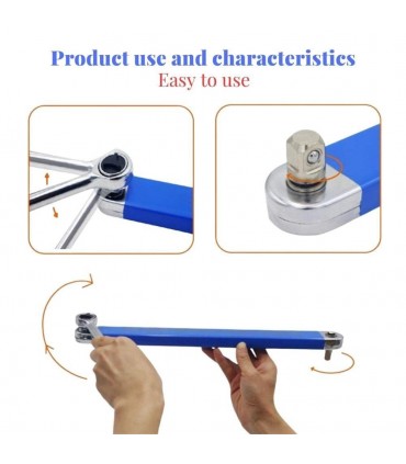 Stainless Steel Multifunctional Offset Extension Wrench