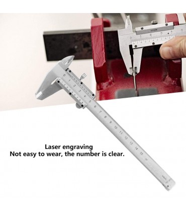 High Accuracy Carbon Steel Metal 150mm Mechanical Vernier Caliper