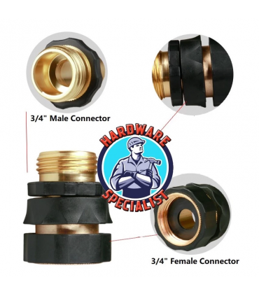 3/4 inch Brass Fittings Garden Hose Quick Click Connector