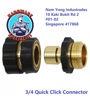 3/4 inch Brass Fittings Garden Hose Quick Click Connector