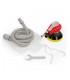 Heavy Duty 5 Inch Pneumatic Random Orbital Sander with Built-In Vacuum Connector Hose