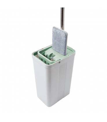 3M Scotch Brite Compact Hands-Free Flat Mop with Bucket