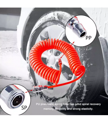 Recoil Hose Air Compressor Spring Tube Pneumatic Hose