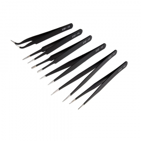 Hardware Specialist Anti Static Tweezers - 6 Pieces