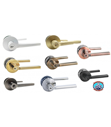 Nelon 12081 Tubular Lever Door Lock - Entrance/Bedroom/Room/HDB Door Locks