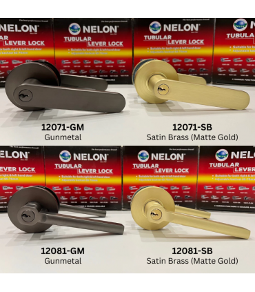 Nelon 12081 Tubular Lever Door Lock – Secure & Stylish for Entrance, Bedroom, and HDB Doors