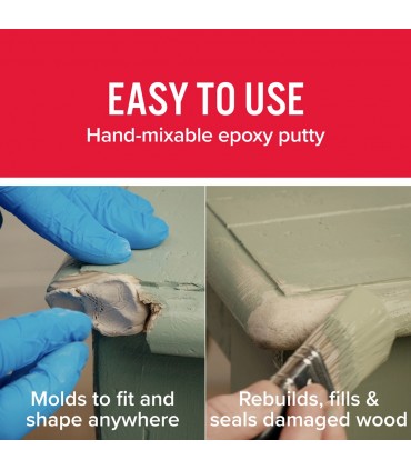 J-B Weld KwikWood Fast and Easy Wood Repair Epoxy Putty