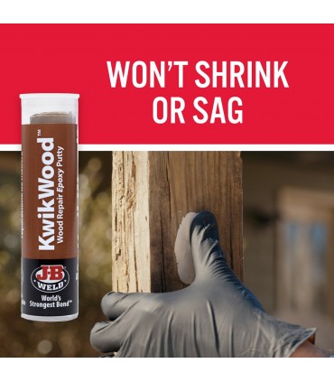 J-B Weld KwikWood Fast and Easy Wood Repair Epoxy Putty