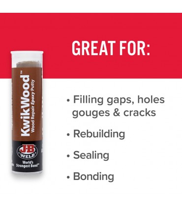 J-B Weld KwikWood Fast and Easy Wood Repair Epoxy Putty