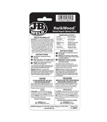 J-B Weld KwikWood Fast and Easy Wood Repair Epoxy Putty