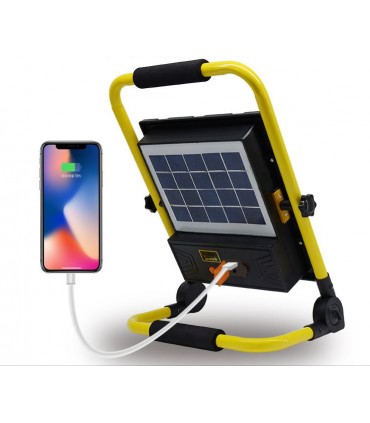 Vox FHT13 200W Portable USB and Solar Rechargeable LED Floodlight
