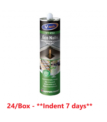 V-Tech VT-232 Eco Nails Construction Adhesive Sealant 350g - 24/Box