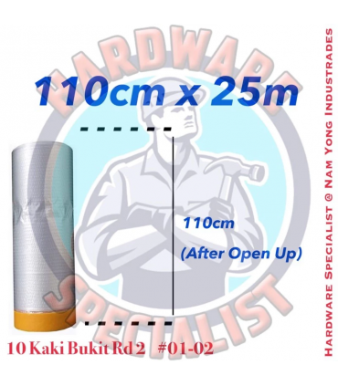 Pre-Tape Masking Film/Plastic Sheet for Furniture and Spray Protection
