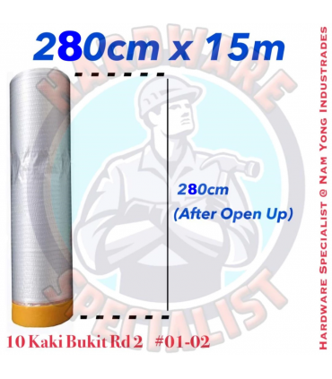 Pre-Tape Masking Film/Plastic Sheet for Furniture and Spray Protection