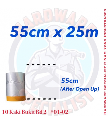 Pre-Tape Masking Film/Plastic Sheet for Furniture and Spray Protection