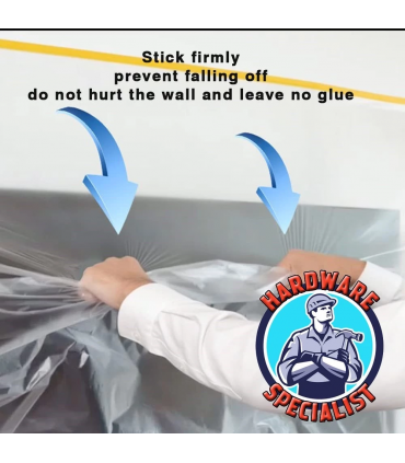 Pre-Tape Masking Film/Plastic Sheet for Furniture and Spray Protection
