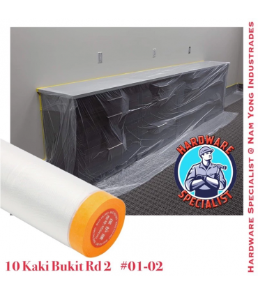 Pre-Tape Masking Film/Plastic Sheet for Furniture and Spray Protection