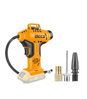 Ingco CACLI2018 20V Lithium-ion 150 PSI/10 Bar Cordless Auto Air Compressor - Bare Unit