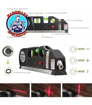 Hardware Specialist Line Laser Level Measuring Tool