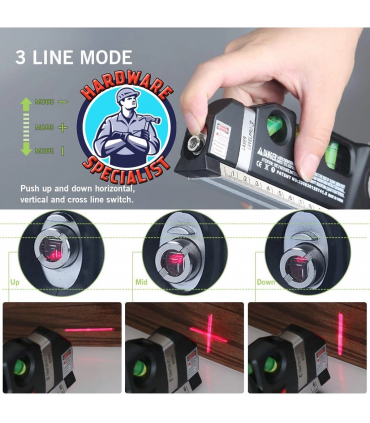 Hardware Specialist Line Laser Level Measuring Tool