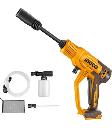 Ingco 20V Auto Stop 2.8L Cordless Pressure Washer - Bare Unit