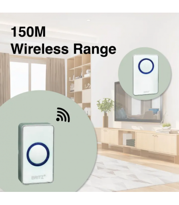 Britz HDB BTO CONDO Wireless Digital Doorbell Door Bell Set