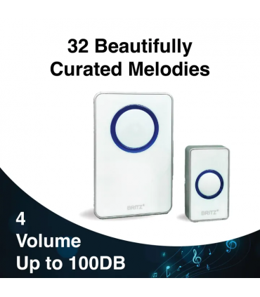 Britz HDB BTO CONDO Wireless Digital Doorbell Door Bell Set