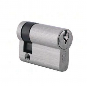 Nelon Entrance Half Key Cylinder - Satin Nickel
