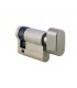 Nelon H45-3NK-SN Thumb-Turn Half Key Cylinder - Satin Nickel