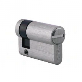 Nelon H45-BK-SN Privacy Half Key Cylinder - Satin Nickel