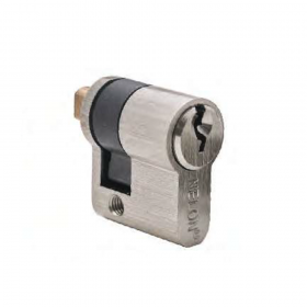 Nelon H45-3NK-SN Pocket Lock Half Key Cylinder - Satin Nickel