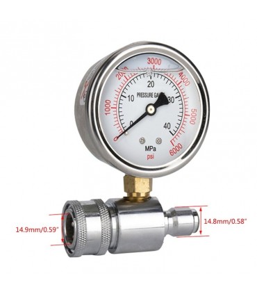 6000 PSI Professional Water Pressure Gauges for Car Washer