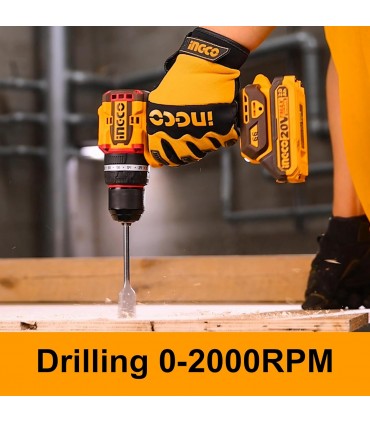 Ingco CKLI20277 20V Impact Driver 285Nm and Impact Drill 66Nm Cordless Combo Kit