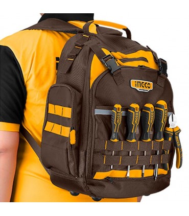 Ingco HBP01028 Max Load 8kg HD Backpack Tool Bag