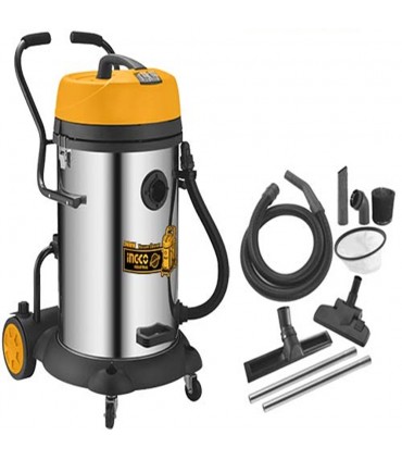 Ingco VC24751 2400W Twin Motor Wet & Dry Vacuum Cleaner - 75 Litre