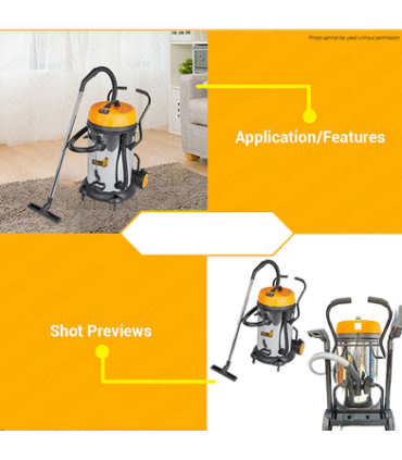 Ingco VC24751 2400W Twin Motor Wet & Dry Vacuum Cleaner - 75 Litre