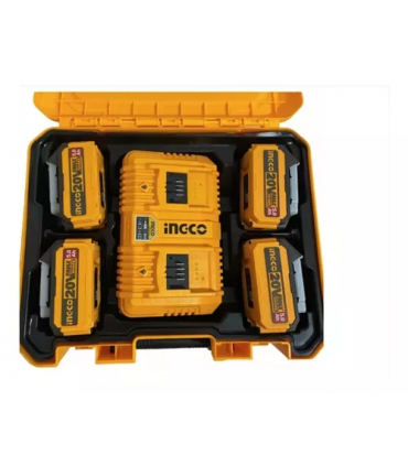 Ingco FBCLI20245 P20S Lithium-Ion 5.0 Ah Battery and Charger Kit