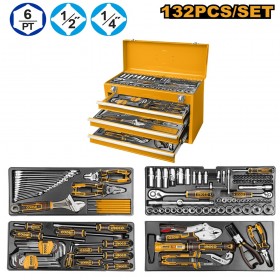 Ingco HTCS221321 132 Pieces Tool Chest