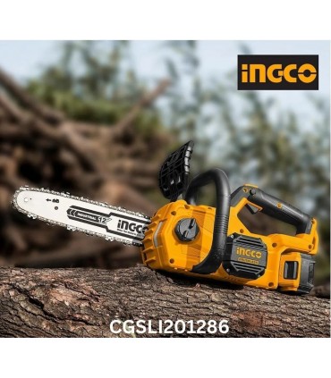 Ingco CGSLI201286 2 x 20V Lithium-Ion 4.0 Ah 12" Bar Cordless Chain Saw Kit