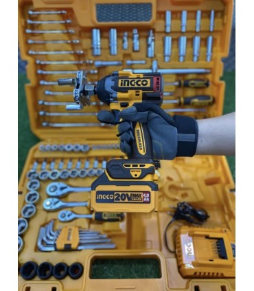 Ingco HKTHP31521 20V 152 Pieces Cordless Impact Wrench Tools Set
