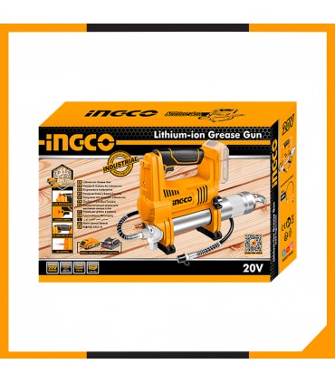 Ingco GGLI2010 20V 10000 PSI Cordless Grease Gun - Bare Unit