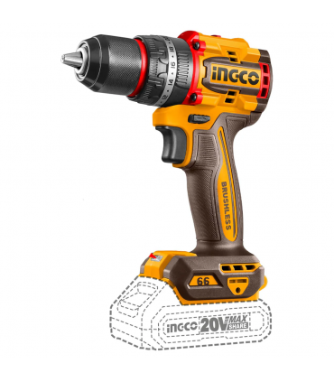 Ingco CKLI2027310 20V Lithium-Ion Impact Drill and Angle Grinder Cordless Combo Set