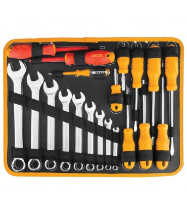 Ingco HKTHP21471147 Pieces Aluminium Portable Hand Tools Set