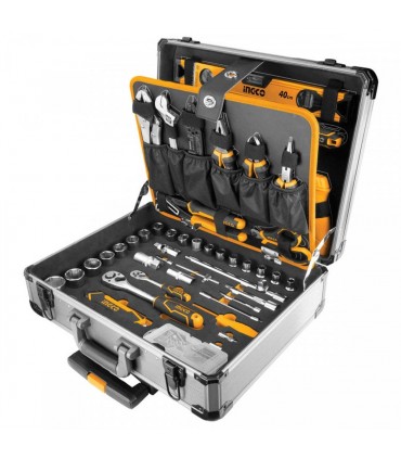 Ingco HKTHP21471147 Pieces Aluminium Portable Hand Tools Set