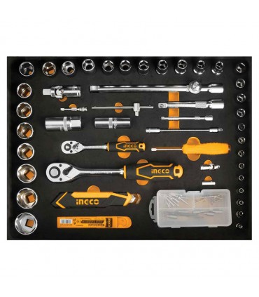 Ingco HKTHP21471147 Pieces Aluminium Portable Hand Tools Set