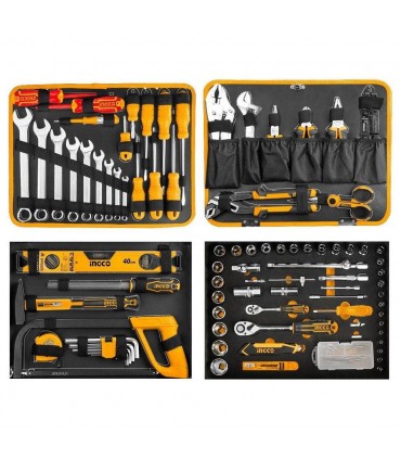 Ingco HKTHP21471147 Pieces Aluminium Portable Hand Tools Set