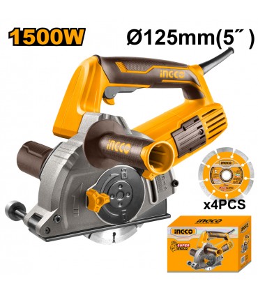 Ingco WLC15008 1500W 125mm Concrete Corded Wall Chaser