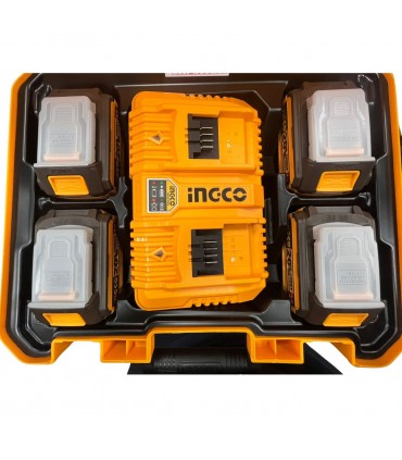 Ingco FBCLI20244 P20S 20V Lithium-Ion Battery And Charger Kit