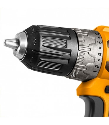 Ingco CKLI20271 2 x 20V Lithium-Ion 2.0 Ah Cordless Drill and Impact Wrench Combo Kit